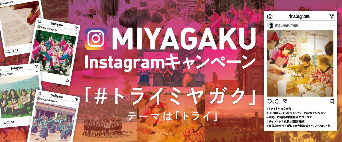 宮城学院女子大学×Instagram　インスタキャンペーン第4弾　ミヤガクナツイロ